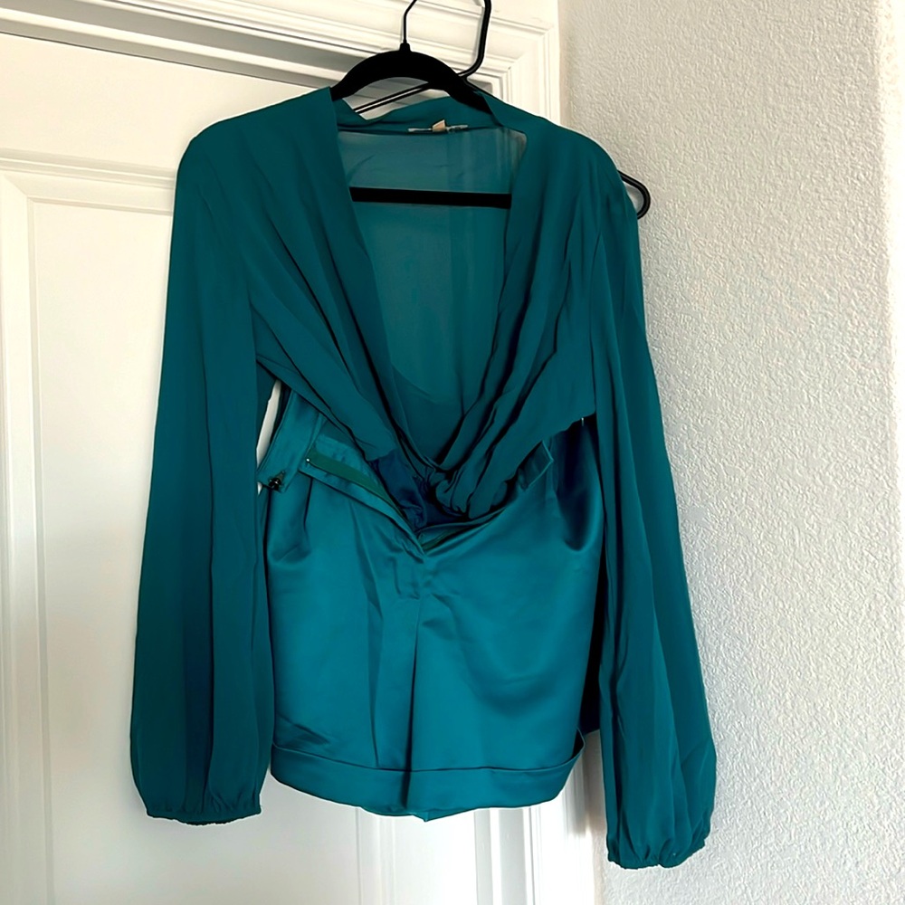 Deep Turquoise NEVER WORN two piece short set